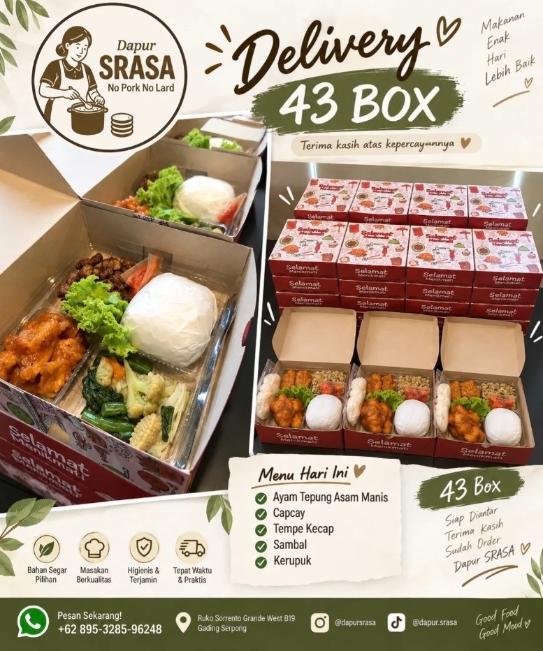 Pesanan 43 Box - Ayam Asam Manis