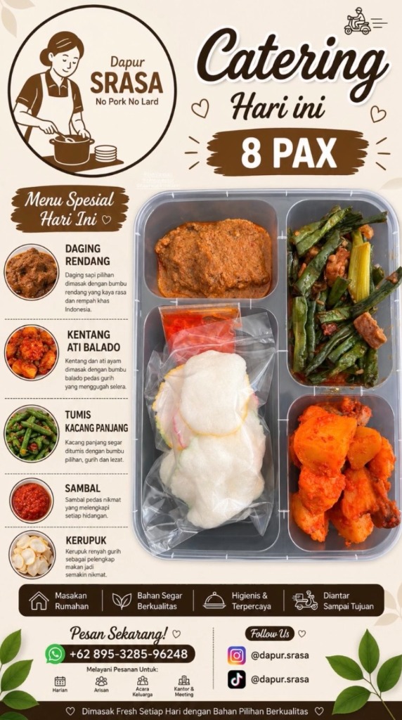 Catering Harian - Daging Rendang