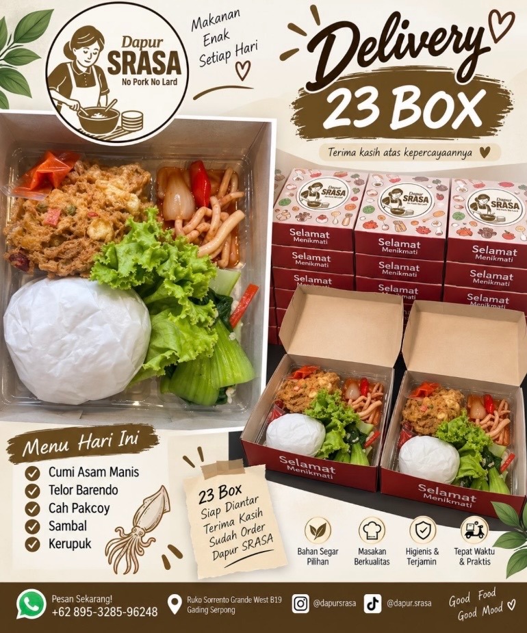 Pesanan 23 Box - Cumi Asam Manis