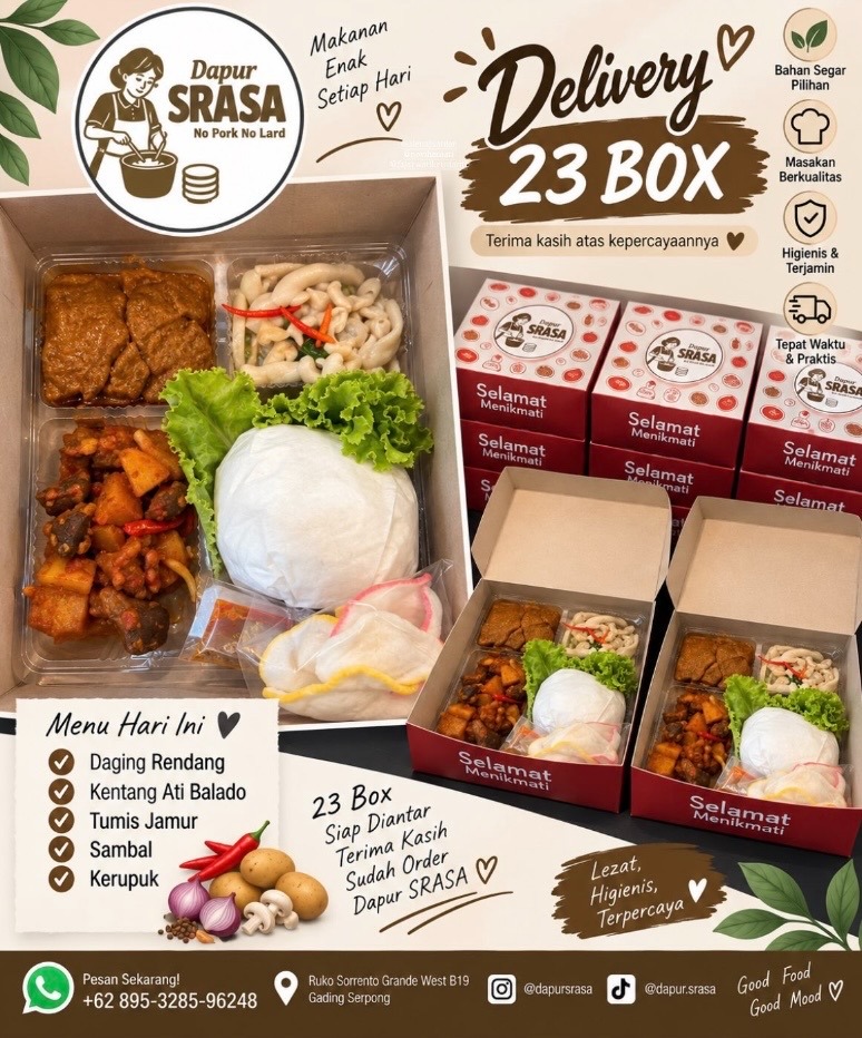 Pesanan 23 Box - Daging Rendang