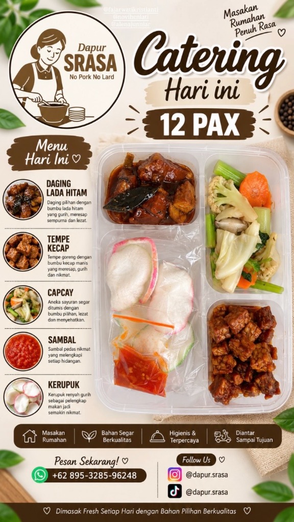Catering Harian - Daging Lada Hitam