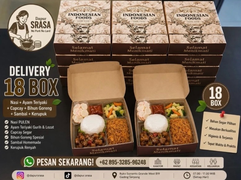 Pesanan 18 Box - Ayam Teriyaki