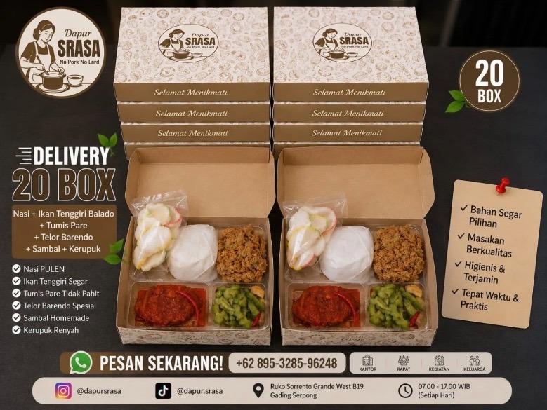 Pesanan 20 Box - Ikan Tenggiri Balado