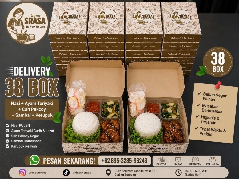 Pesanan 38 Box - Ayam Teriyaki