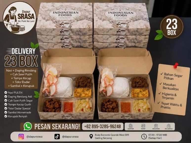 Pesanan 23 Box - Daging Rendang