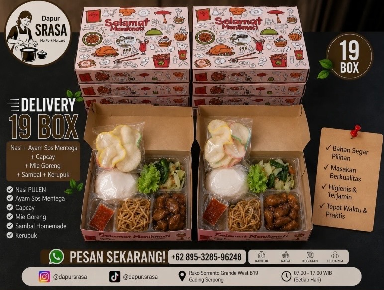 Pesanan 19 Box - Ayam Sos Mentega