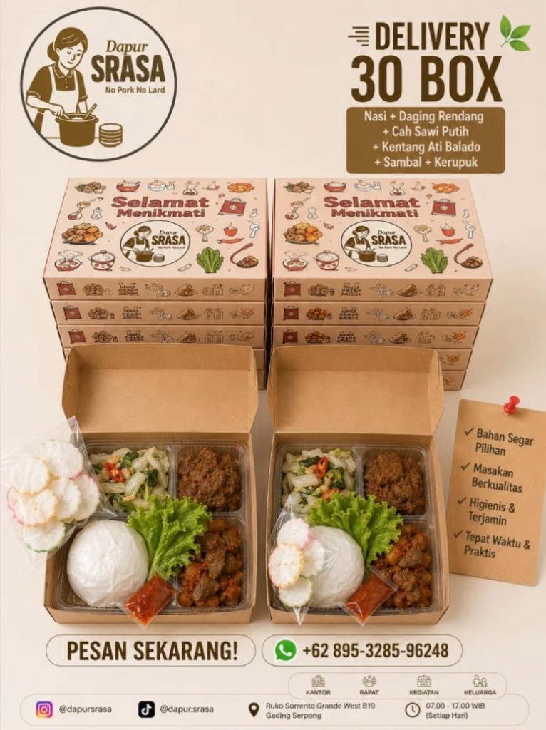 Pesanan 30 Box - Daging Rendang